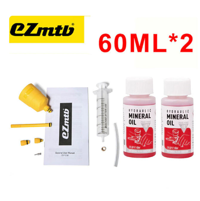 EZMTB Brake Bleed Kit - Shimano Basic- 2 Bottle Mineral Oil