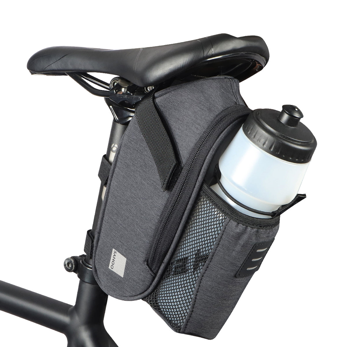 SAHOO Water Bottle Saddlebag - 240√ó90√ó95mm 1.8L Grey