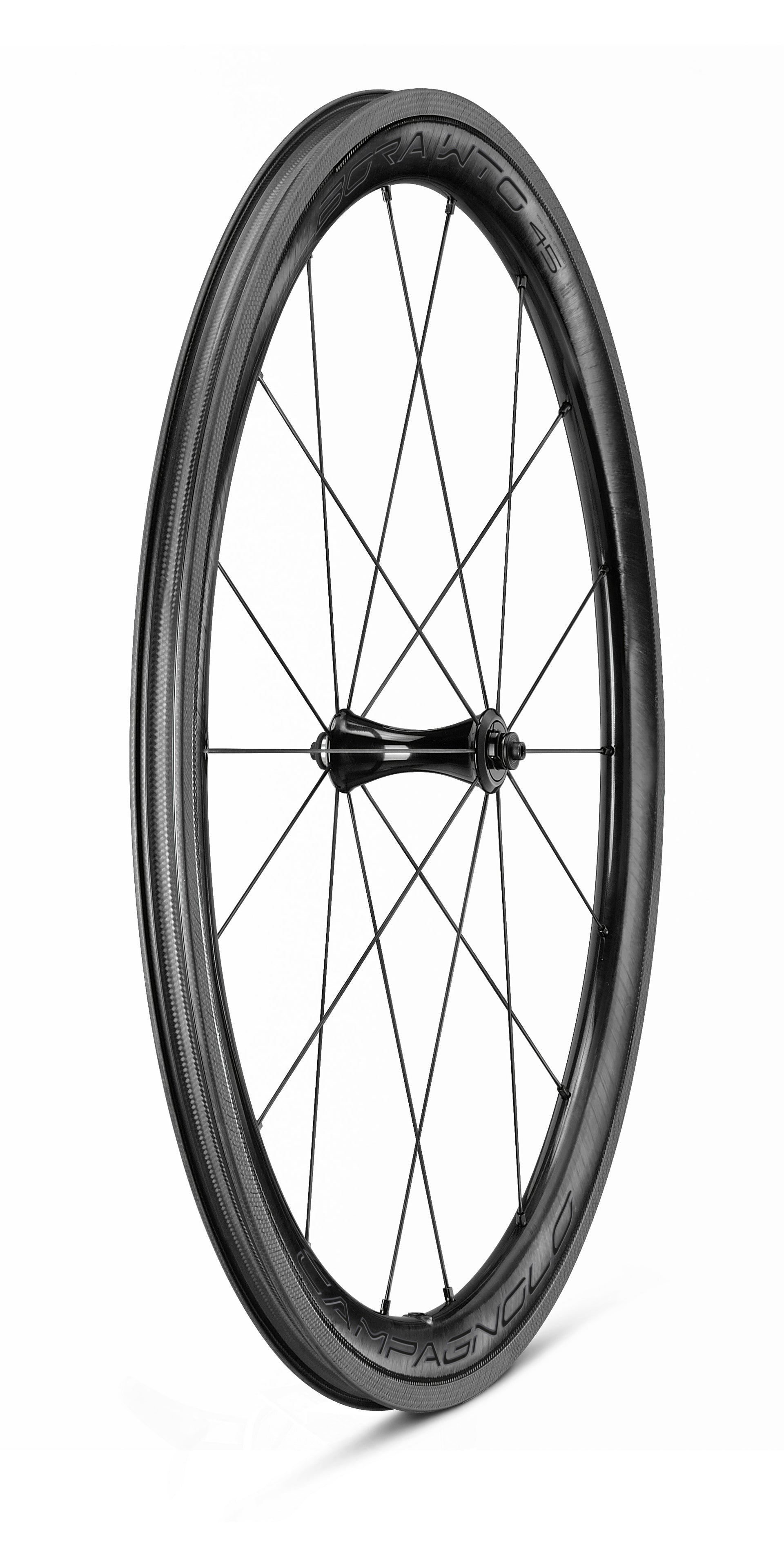 BORA WTO 45 2WF Dark Wheelset + Brake Pads