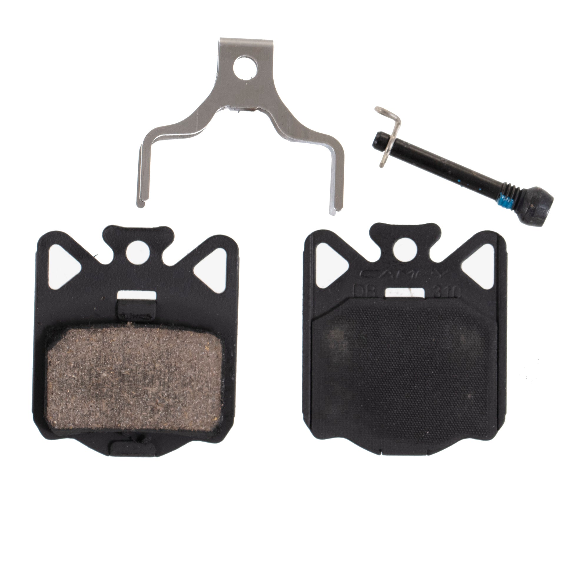Disc Brake Pads Steel Back Plate + Pin Kit + Spring (2pcs)