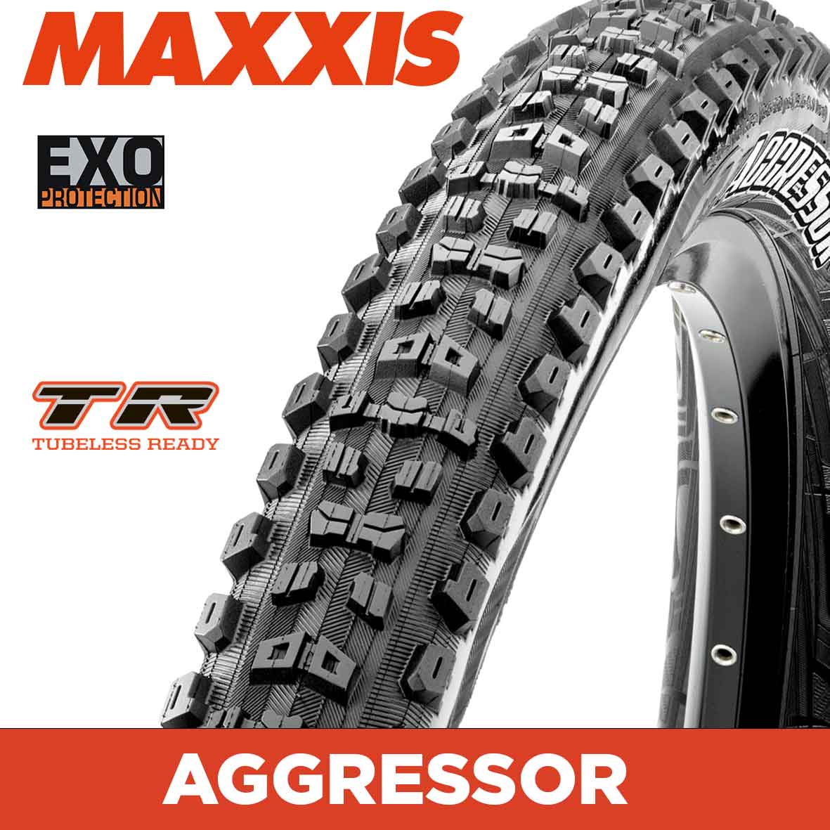 MAXXIS Aggressor - 29 X 2.30 - Folding TR - EXO 60 TPI - Dual Compound - Black