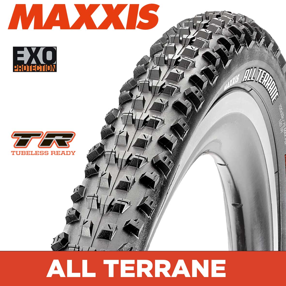 MAXXIS All Terrane - 700 X 33 Folding Carbon Bead 120 TPI - Dual Compound - TR - MAX 75psi