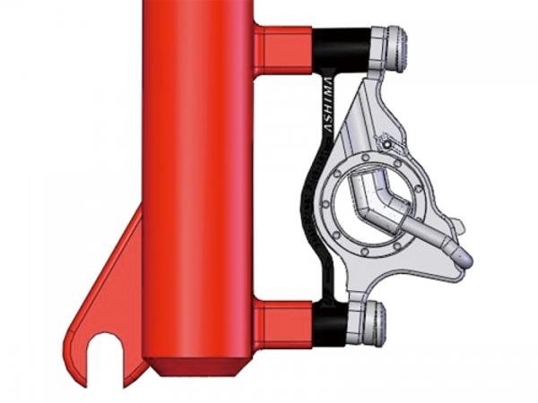 ASHIMA Brake Adaptor - Front 180mm - Transforms Post Mounting PM Caliper Into PM Mount Fork