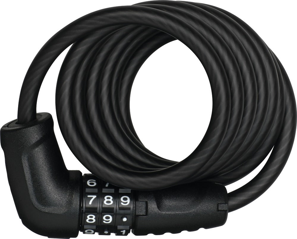 ABUS COIL STAR 4508 COMBO - 150CM X 8MM BLACK - NO BRACKET