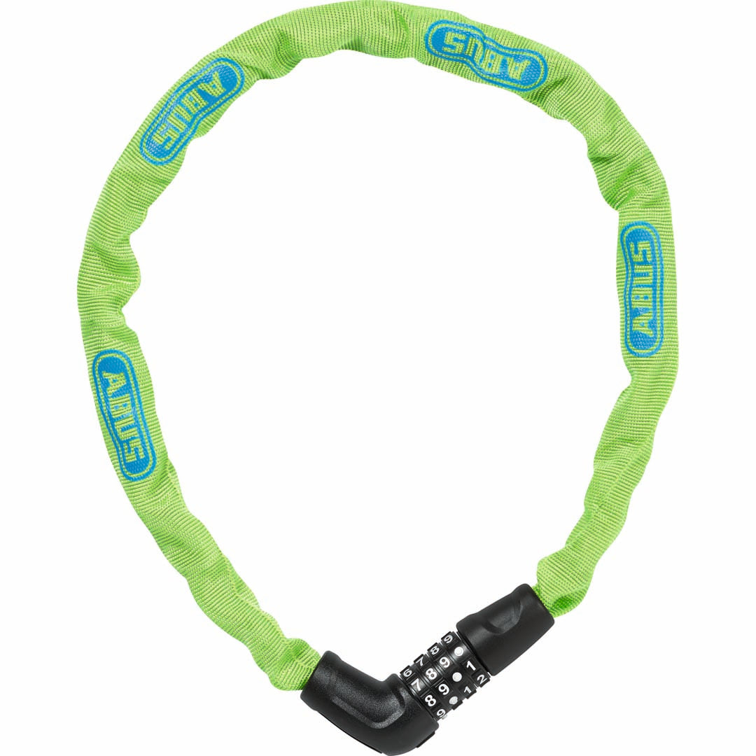 ABUS STEEL-O-CHAIN COMBO 5805 75CM X 5MM LIME - NO BRKT