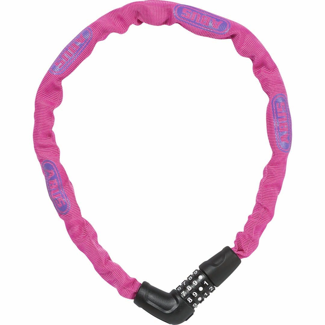 ABUS STEEL-O-CHAIN COMBO 5805 75CM X 5MM PINK - NO BRKT