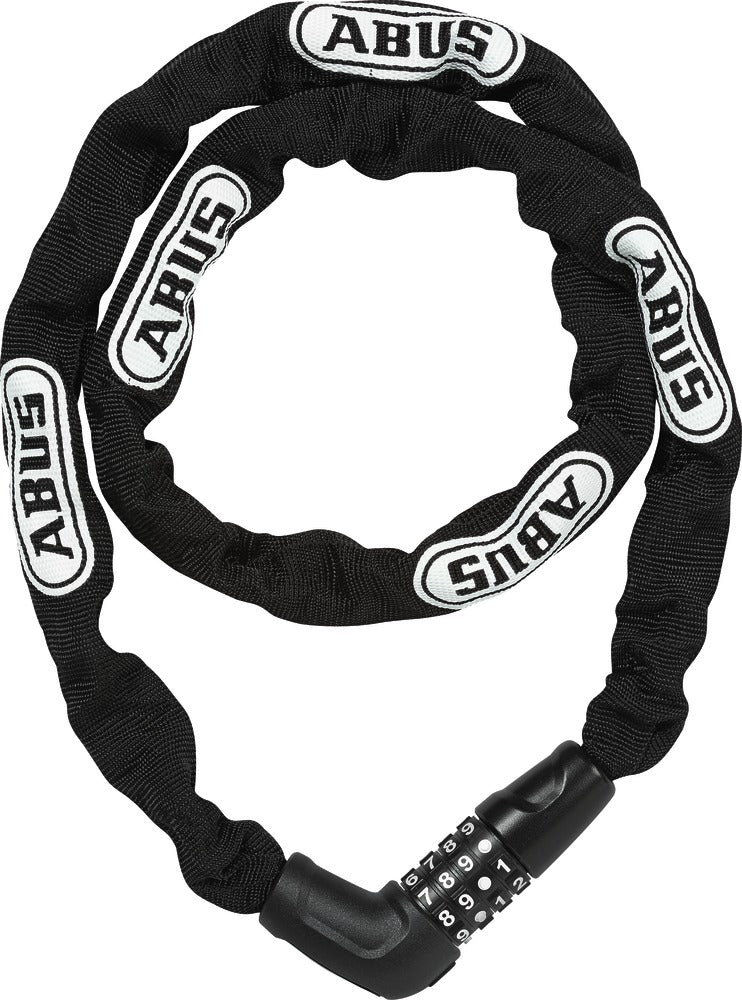 ABUS STEEL-O-CHAIN COMBO 5805 - 110CM BLACK X 5MM - NO BRKT