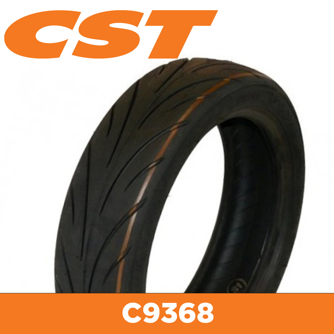 CST Tyre E-Scooter C9368 9.5 x 2.50 - Rim Size 6.1x1.70 - Sectional Width 65mm - Tubeless - Load 75kg