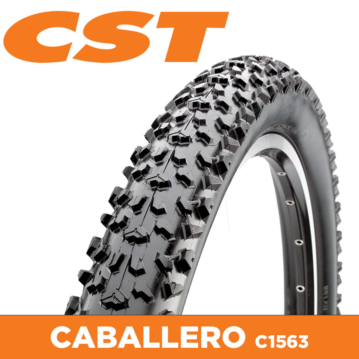 CST Tyre C1563 Caballero 27.5 x 2.25 - 27 TPI - Black