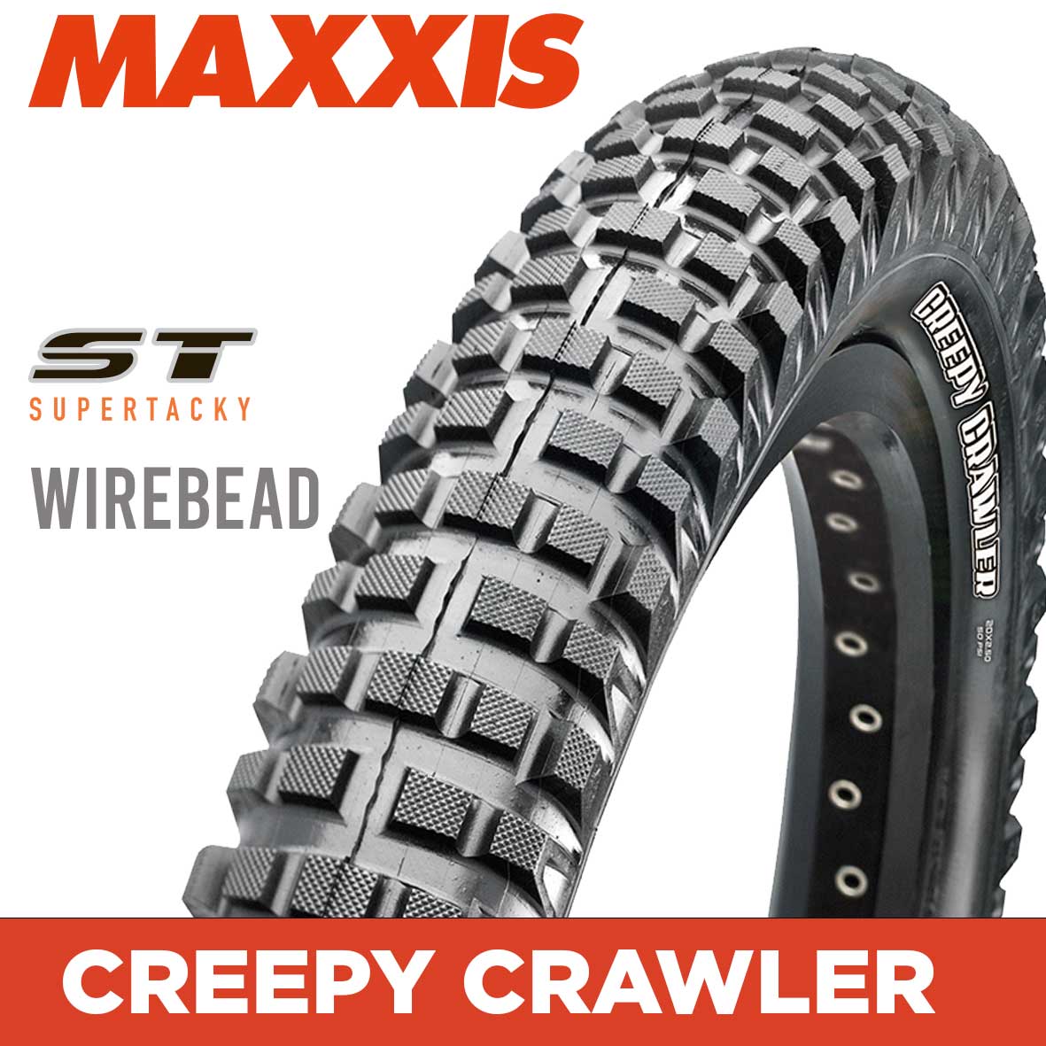 MAXXIS Creepy Crawler R - 20 X 2.50 - Wirebead 25 TPI - 42a - (19 inch ETRTO 67-387)