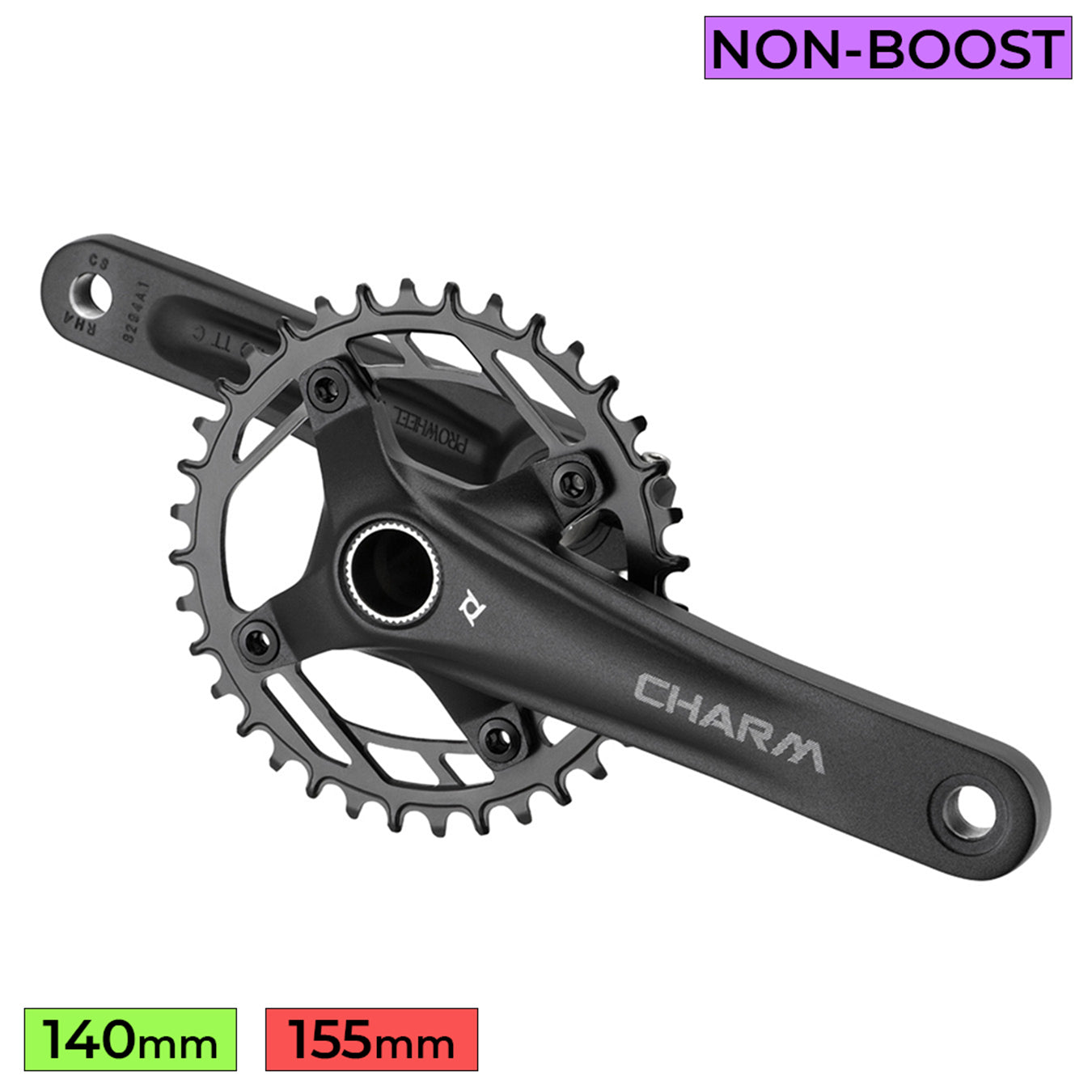 PROWHEEL JR Crankset - CHARM-FD04S - 155mm - Inc BSA 73mm - Boost - 32T NW 10/11s