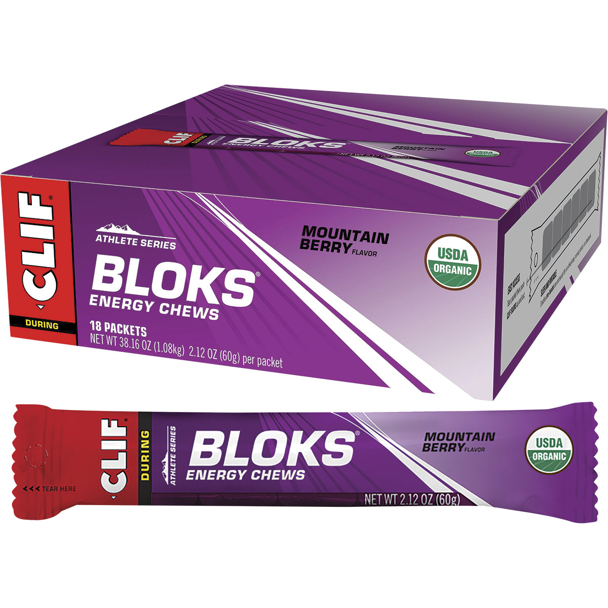 CLIF Bloks Energy Chews Mountain Berry