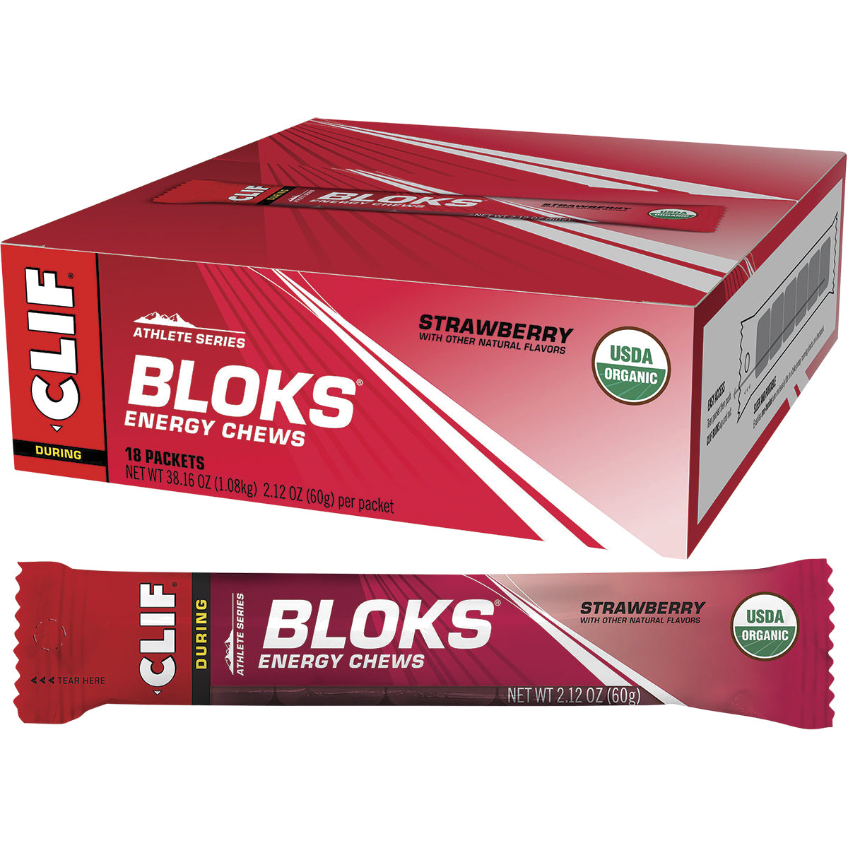 CLIF Bloks Energy Chews Strawberry