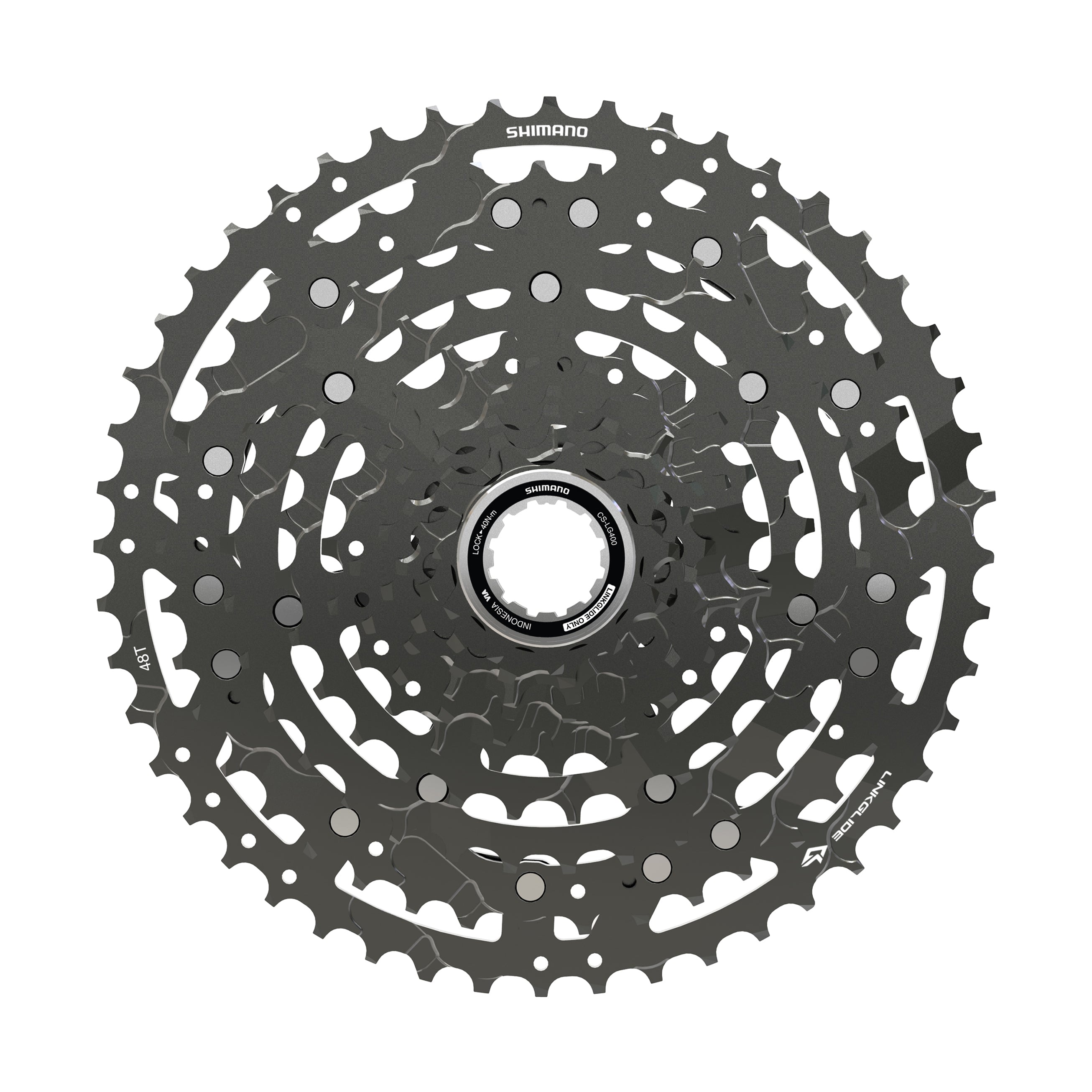 SHIMANO CS-LG400 CASSETTE 11-48 CUES 10 SPEED *LINKGLIDE ONLY*