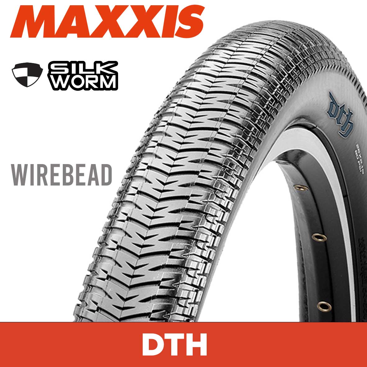 MAXXIS Drop-The-Hammer (DTH) - 24 X 1.75 Wirebead 60TPI SilkWorm