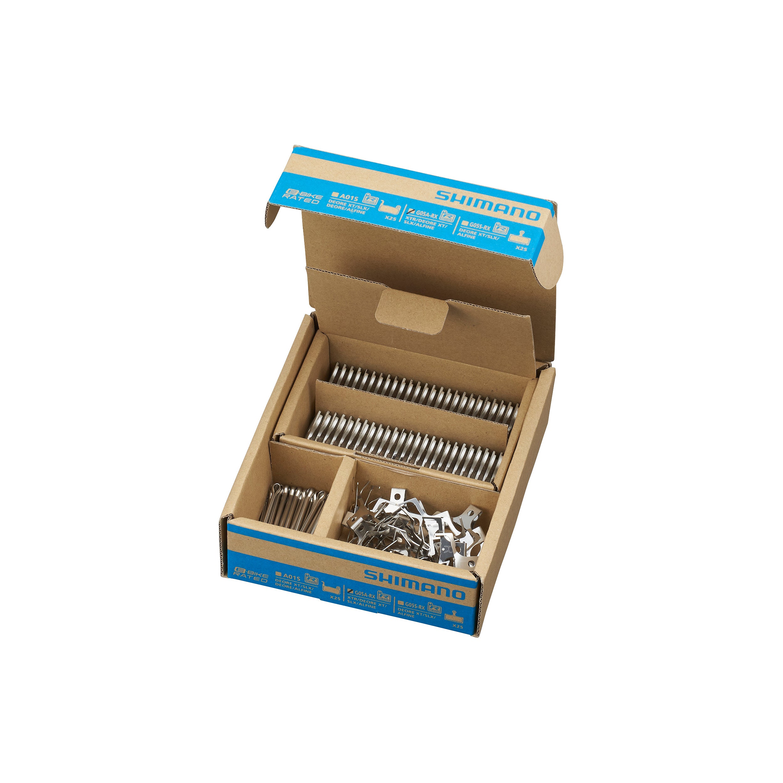 SHIMANO BR-M9000 RESIN PAD & SPRING G05A-RX 25 PAIRS * REPLACES Y2R298011*