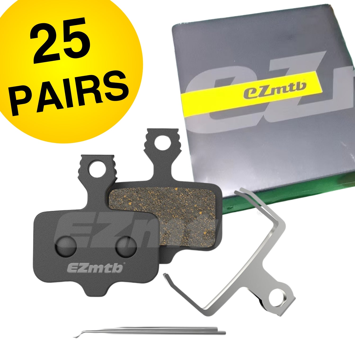 EZMTB Semi Metallic Brake Pads SRAM E1 - Workshop Box - 25 Pairs
