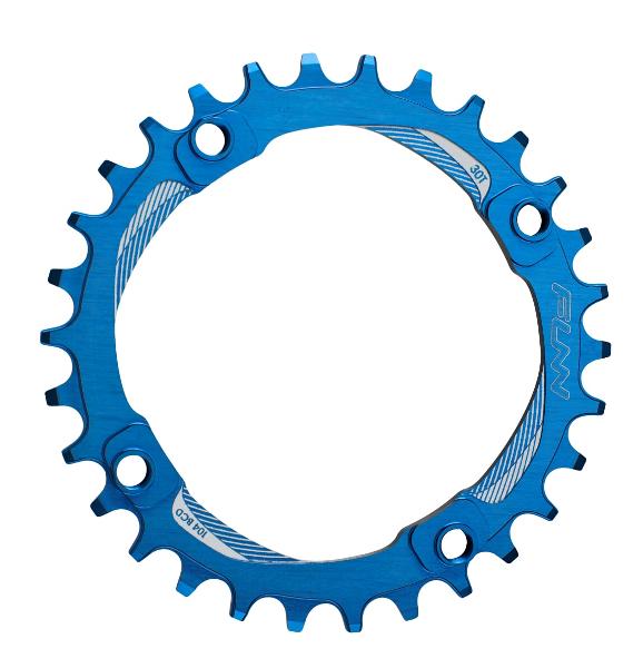 FUNN Chain Ring - Solo Narrow Wide - 30T - 104mm BCD - Blue