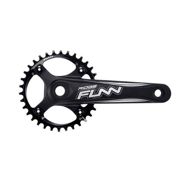 FUNN Crankset - RIDGE - 170mm Arm - 36T 104mm BCD Solo Comp NW Chainring - 68/73mm BB Included - 24mm Axle