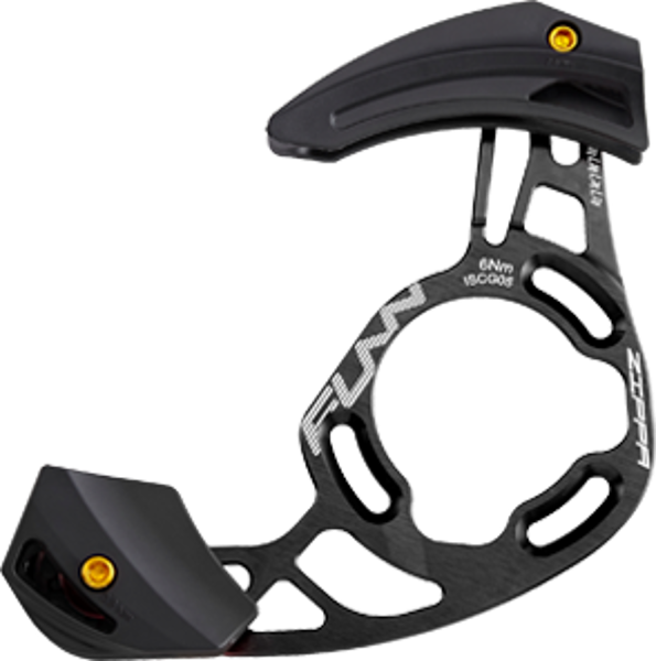 FUNN Chain Guide - Zippa AM - ISCG05 W/ External BB Adaptor - Capacity 32T-38T - Black