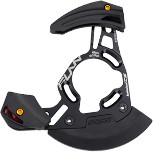 FUNN Chain Guide - Zippa DH - ISCG05 W/ External BB Adaptor - Capacity 32T-38T - Black