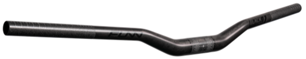 FUNN Handlebar - Black Ace Gen 2 - Carbon - 785mm - 15mm Rise - Black With Decal Kit