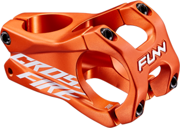 FUNN Stem - Crossfire - 31.8mm - 35mm - 0¬∞ Rise - Steer 1-1/8 Inch - Orange