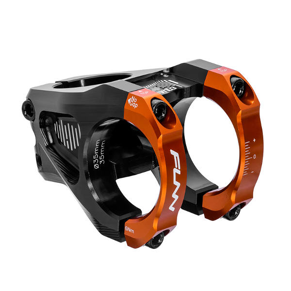 FUNN Stem - Equalizer - 31.8 - 42mm - 10mm Drop/Rise - Steer 1-1/8 Inch - Orange