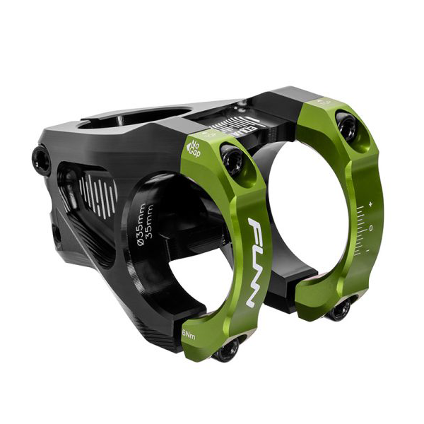 FUNN Stem - Equalizer - 35.0 - 42mm - 10mm Drop/Rise - Steer 1-1/8 Inch - Green