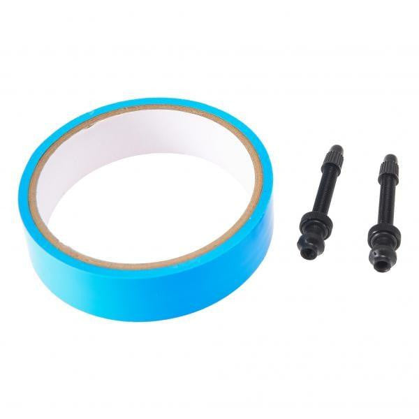 FUNN Tubeless Conversion Kit - 23mm Rim Tape and 2 X Tubeless Valves 48mm Black