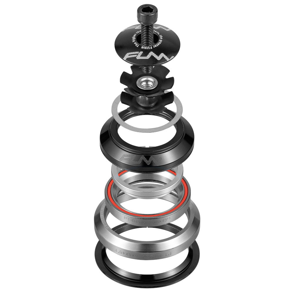 FUNN Headset - Descend Integrated Set - Upper & Lower - IS 41/28.6 & IS 52/40 - Inc Top Cap