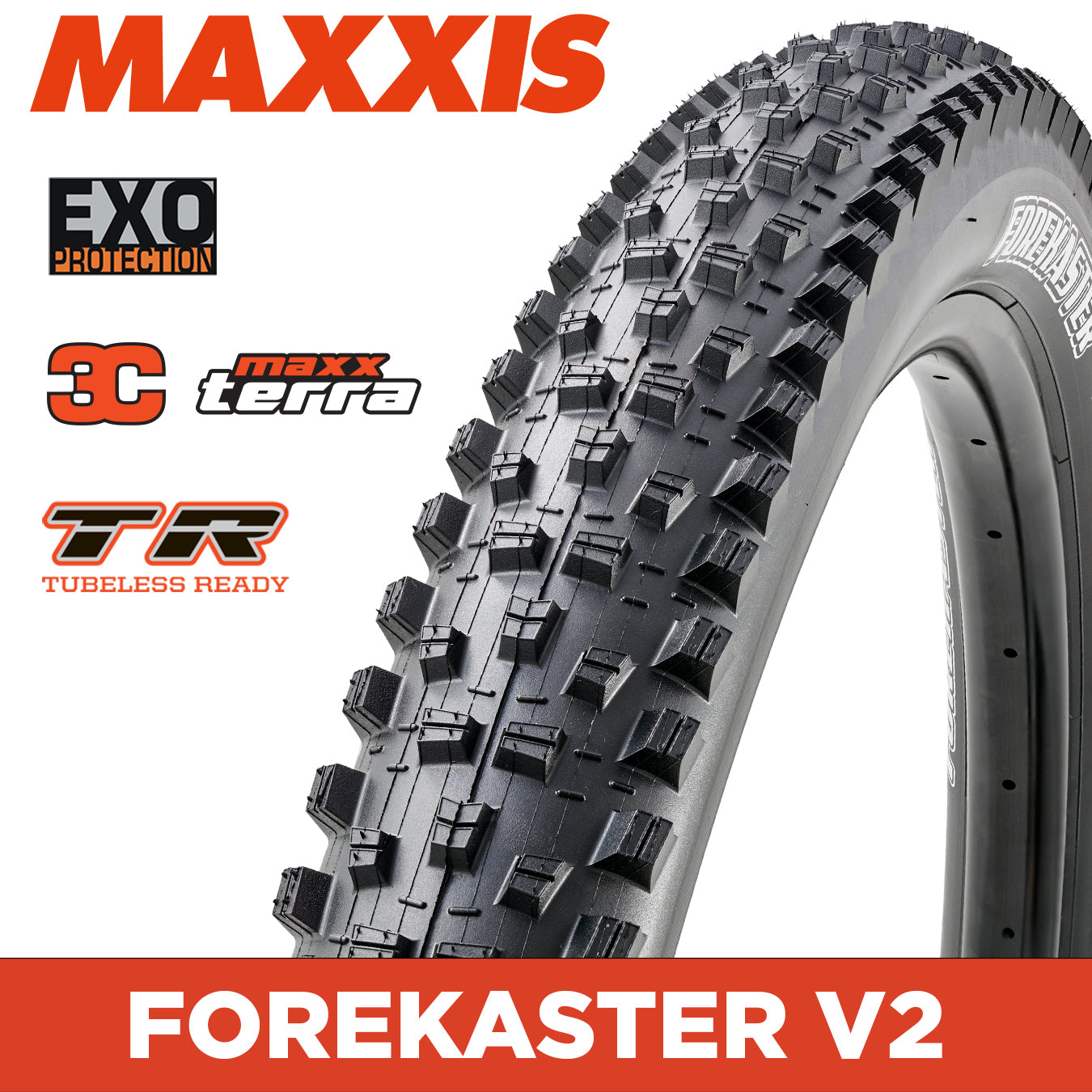 MAXXIS Forekaster V2 - 29 X 2.40 Folding 60TPI 3C MaxxTerra EXO TR