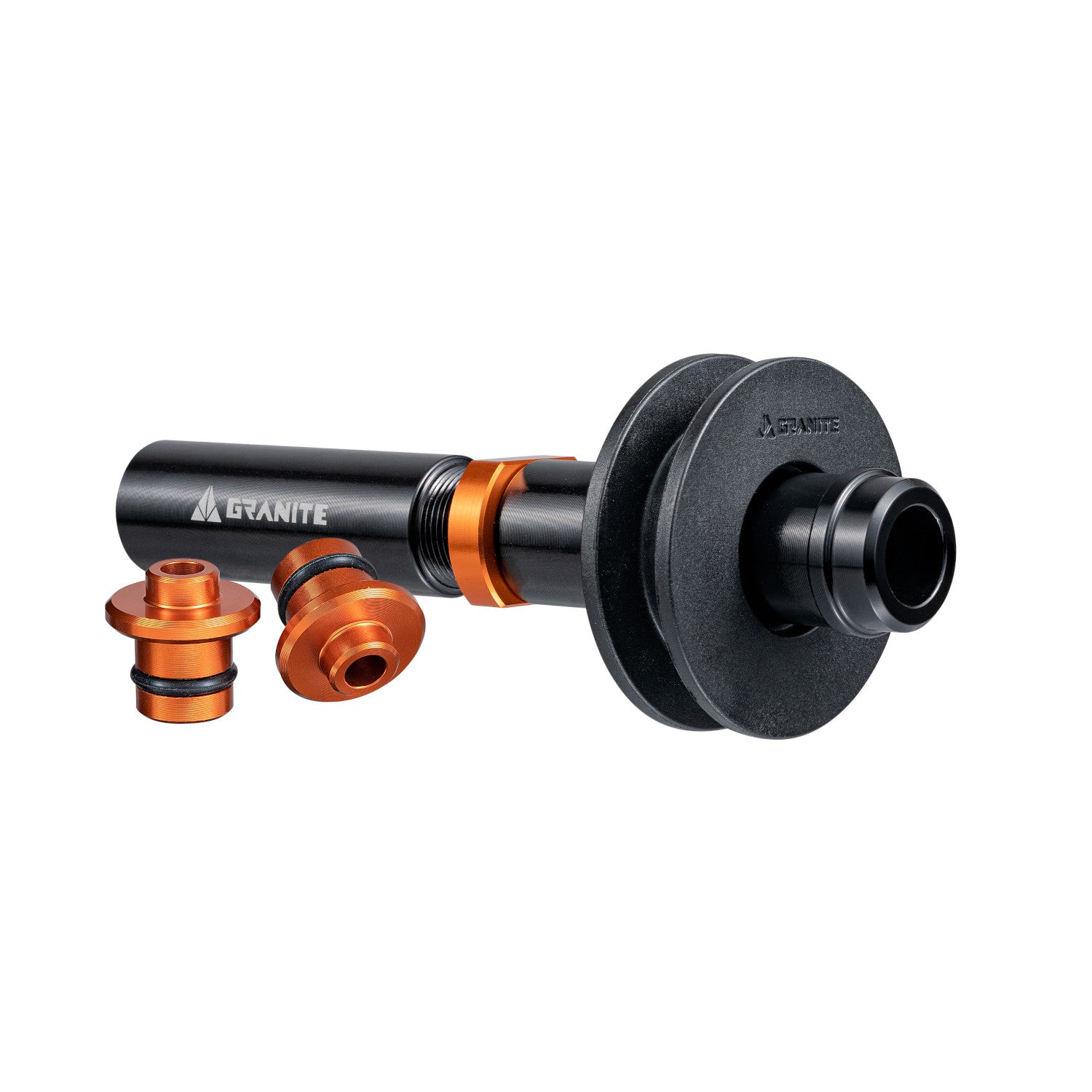 GRANITE Chaindock - Thru Axle Dummy Hub with Chain Hanger Wheel - 135mm to 157mm QR adaptor inc