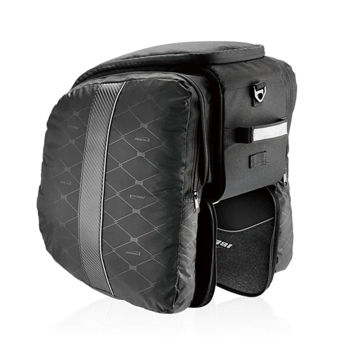 IBERA M-I-K Commuter Bag - 37x26x25cm - 25L with fold down panniers