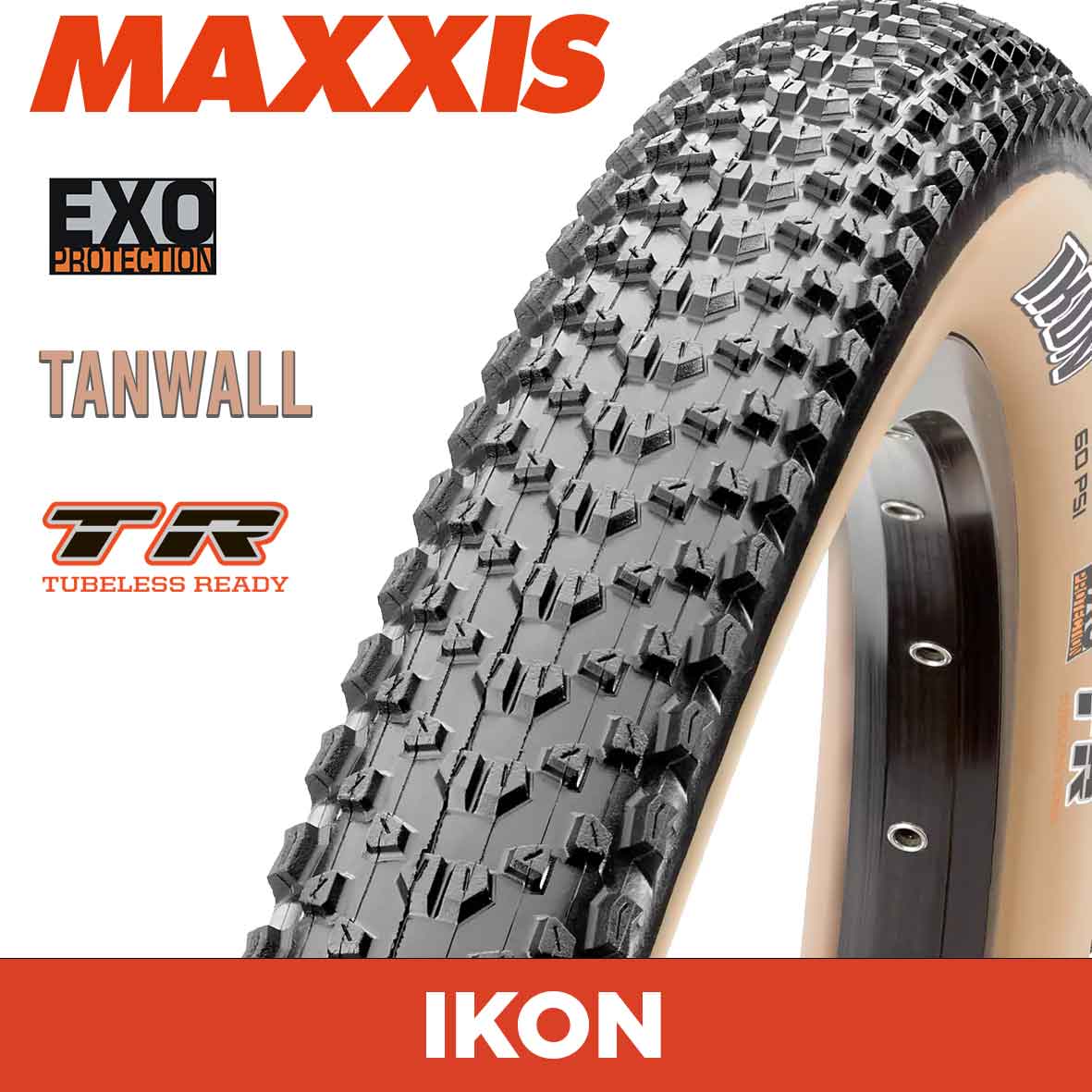 MAXXIS Ikon - 29 X 2.20 Folding 60TPI EXO Tanwall TR