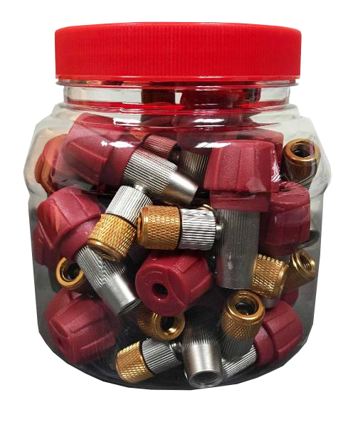 QBP Co2 Screw Regulator Heads - 25 Pcs / Jar