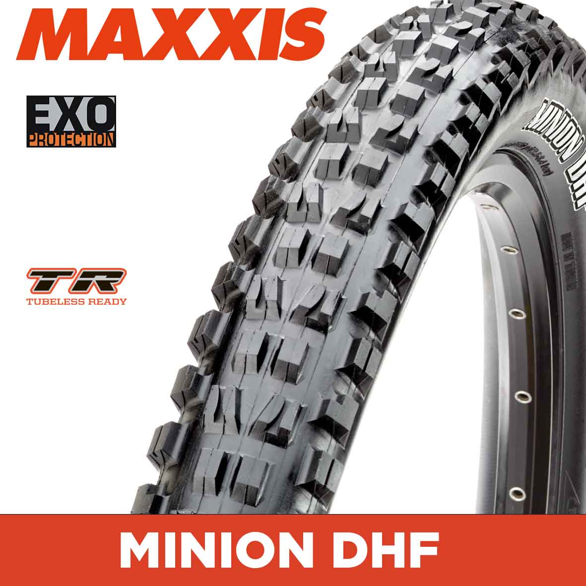 MAXXIS Minion DHF - 24 X 2.40 Folding 60TPI EXO TR