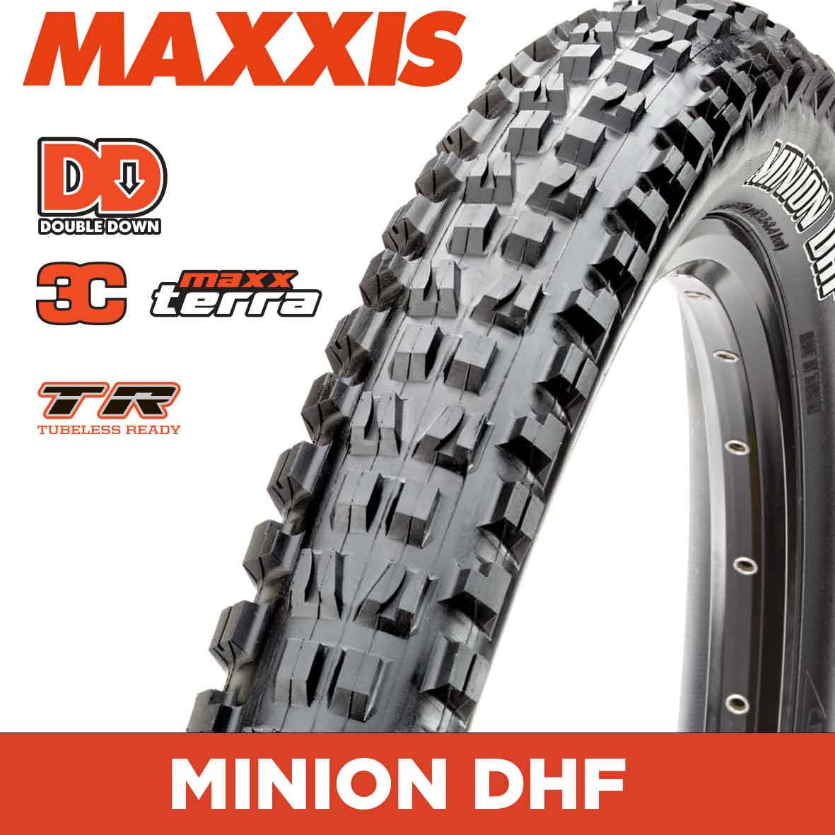 MAXXIS Minion DHF - 29 X2.30 Folding 120TPIx2 DD 3C MaxxTerra TR