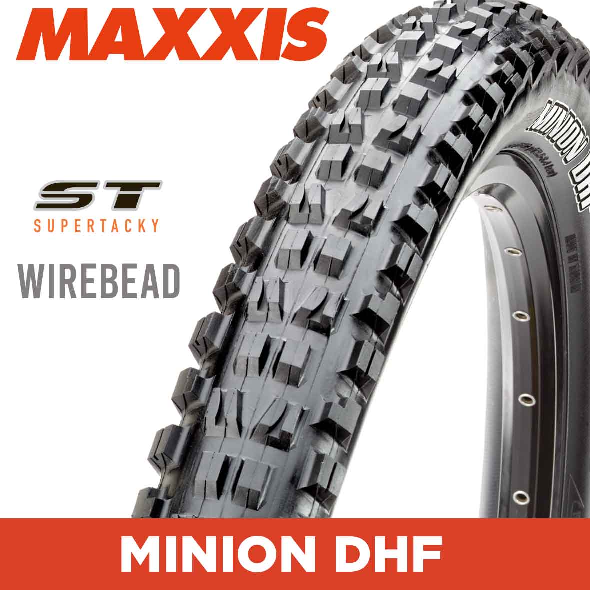 MAXXIS Minion DHF - 26 X 2.35 Wirebead 60TPI SupaTacky 42a