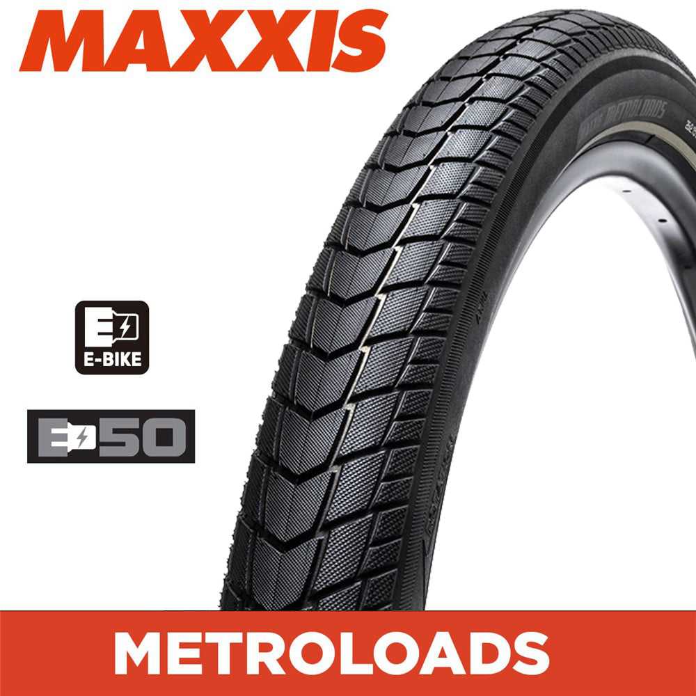 MAXXIS Metroloads Commuter Cargo - 27.5 x 2.15 (55-584) E-50 128kg Load Wirebead - Reflective Strip