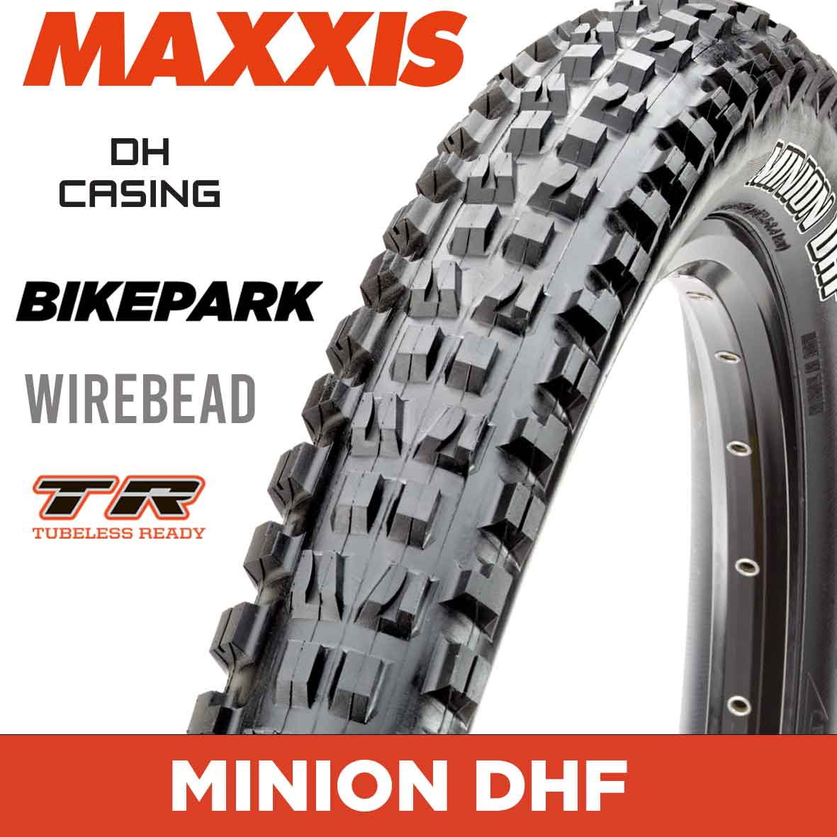 MAXXIS Minion DHF - 29 X 2.50 WT - Wirebead Tubeless Ready - 60TPIx2 DH Casing