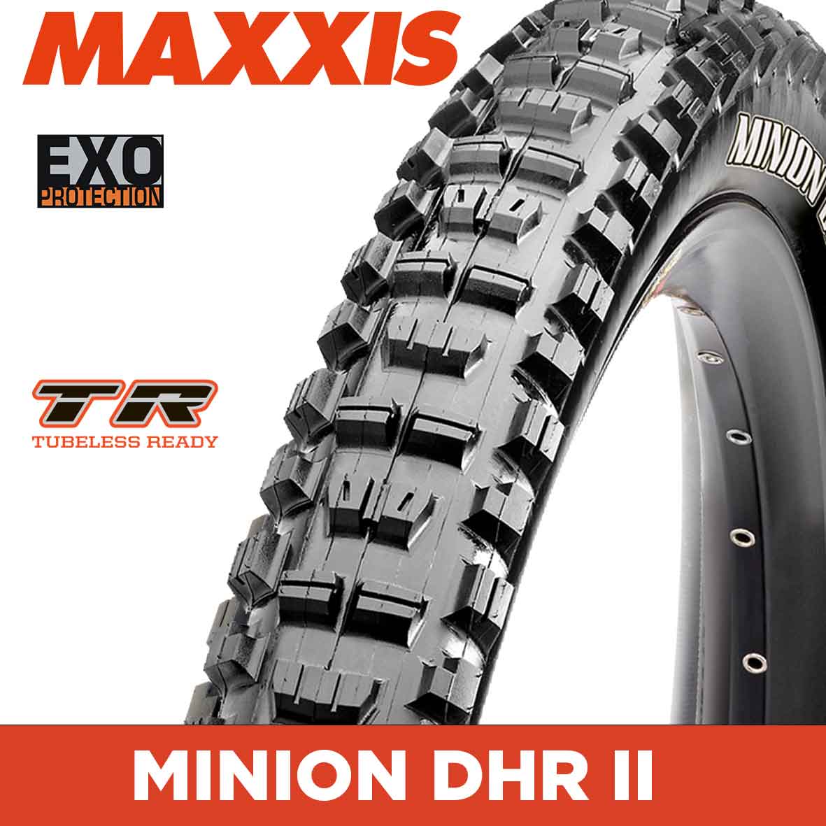 MAXXIS Minion DHR II - 27.5 X 2.60 WT Folding 60TPI EXO TR