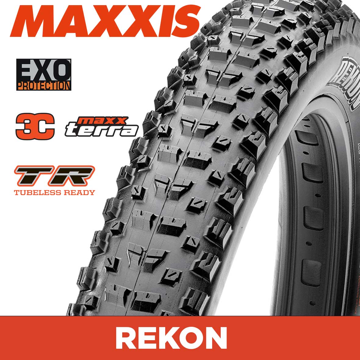 MAXXIS Rekon - 29 X 2.40 WT Folding 60TPI EXO 3C MaxxTerra TR