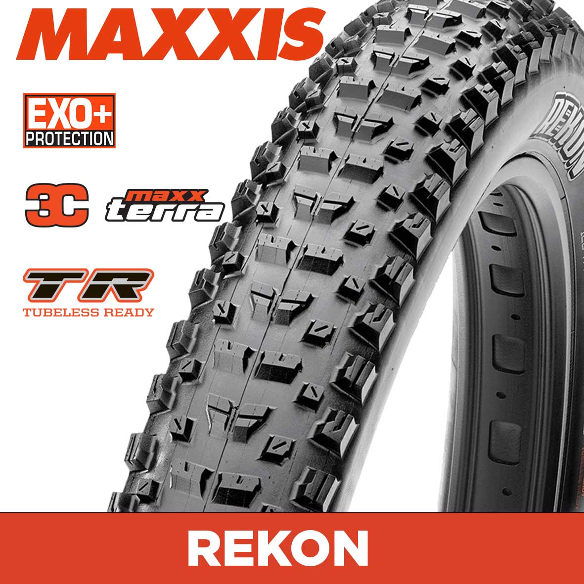 MAXXIS Rekon - 29 X 2.60 WT Folding 60TPI EXO+ 3C MaxxTerra TR