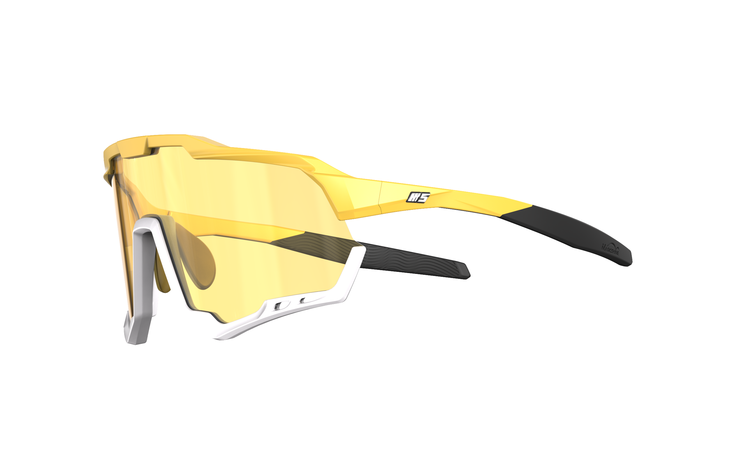 MAGICSHINE Cycling Glasses - Morpher Zeiss - Yellow / White