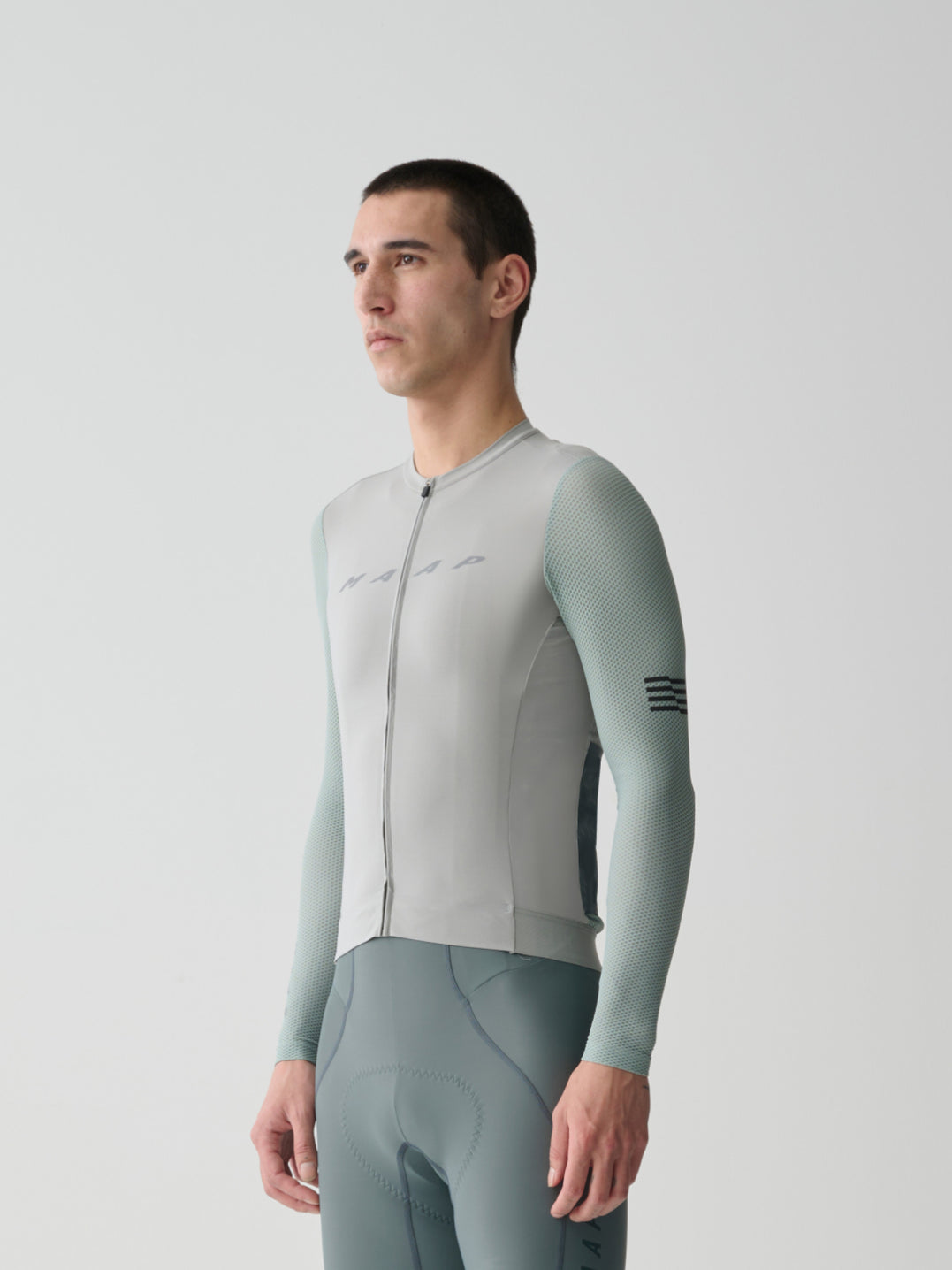 Maap Evade Pro Base LS Jersey 2.0 - Ghost Grey - S