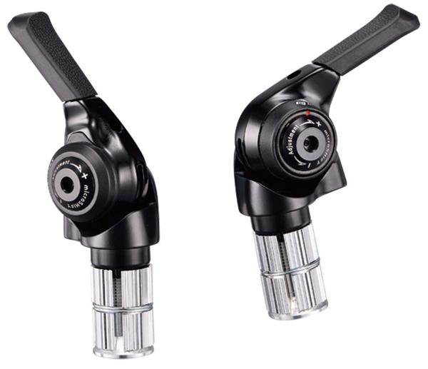 MICROSHIFT Bar End Shifter - BS-M10 - 2/3 x 10 Speed - Pair (Shimano Mountain)