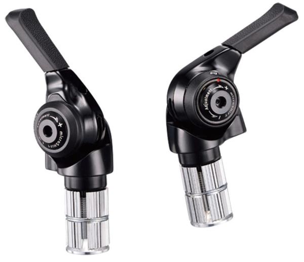 MICROSHIFT Bar End Shifter - BS-M11 - 2/3 x 11 Speed - Pair (Shimano Mountain)
