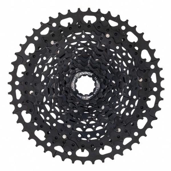 MICROSHIFT Cassette - ADVENT X CS-G104 - 10 Speed - 11-48T - Steel / Alloy (40T-48T) - Black