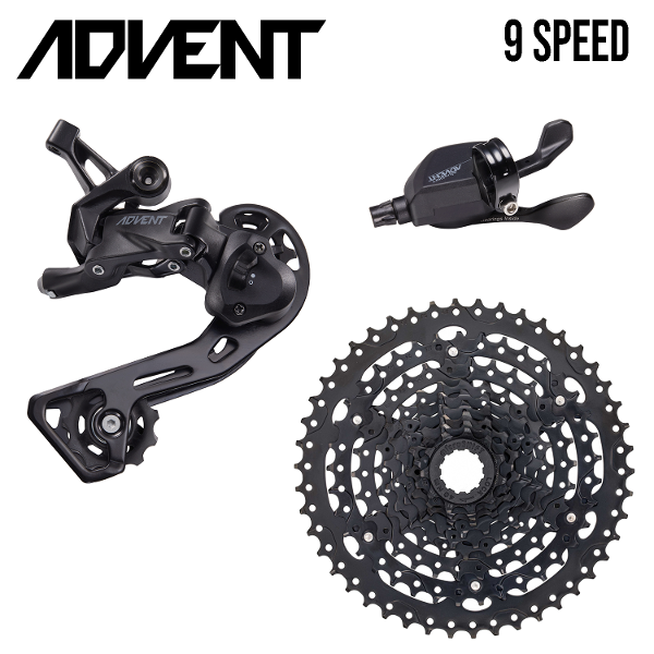 MICROSHIFT Groupset MTB - ADVENT 1x9 Speed 11-46T - Clutched Derailleur